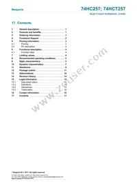 74HC257D/AUJ Datasheet Page 17