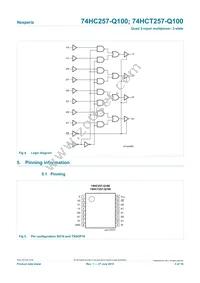 74HC257PW-Q100J Datasheet Page 3