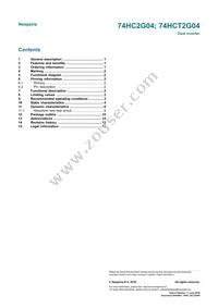 74HC2G04GW Datasheet Page 15