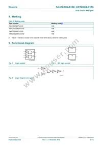 74HC2G08DP-Q100H Datasheet Page 2