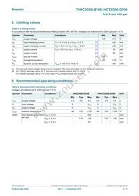 74HC2G08DP-Q100H Datasheet Page 4