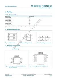 74HC2G126DC Datasheet Page 2