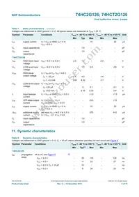 74HC2G126DC Datasheet Page 5