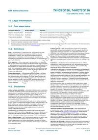 74HC2G126DC Datasheet Page 13