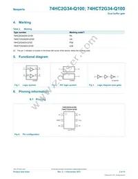 74HC2G34GV-Q100H Datasheet Page 2