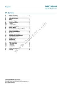 74HC2GU04GV Datasheet Page 16