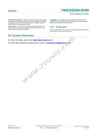 74HC2GU04GW-Q100H Datasheet Page 15