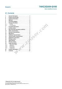 74HC2GU04GW-Q100H Datasheet Page 16