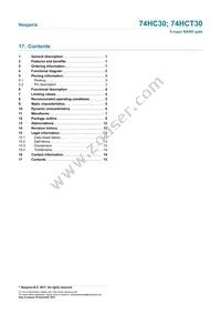 74HC30D/AUJ Datasheet Page 15