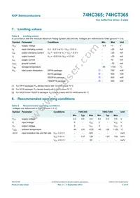 74HC365N Datasheet Page 5