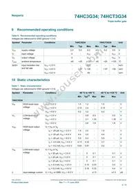 74HC3G34GD Datasheet Page 4