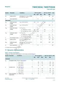 74HC3G34GD Datasheet Page 5