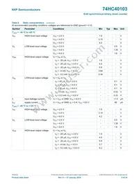 74HC40103DB Datasheet Page 8