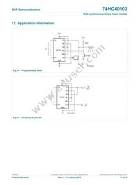 74HC40103DB Datasheet Page 17