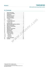 74HC40103PW Datasheet Page 23