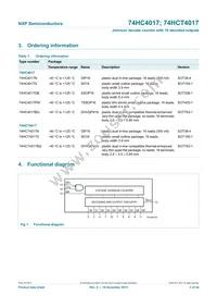 74HC4017N Datasheet Page 2