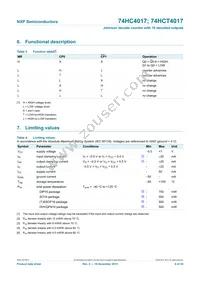 74HC4017N Datasheet Page 6