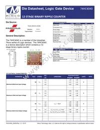 74HC4040 Datasheet Cover