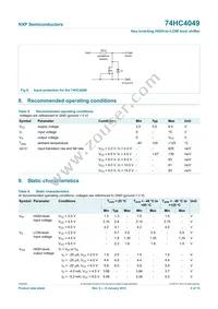 74HC4049N Datasheet Page 4