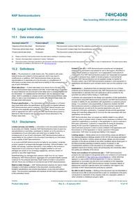 74HC4049N Datasheet Page 13