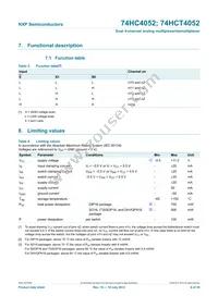 74HC4052N Datasheet Page 6