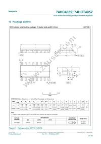 74HC4052PW/AUJ Datasheet Page 21