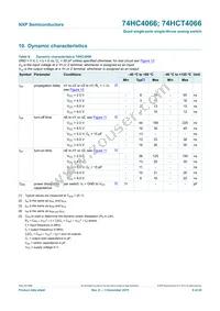 74HC4066PWHL Datasheet Page 10