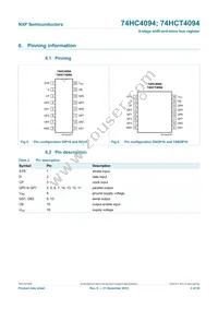 74HC4094N Datasheet Page 4