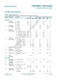 74HC4094N Datasheet Page 7