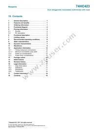 74HC423BQ Datasheet Page 19