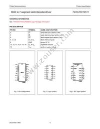 74HC4511N Datasheet Page 4