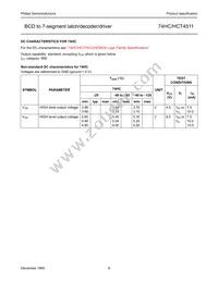 74HC4511N Datasheet Page 7