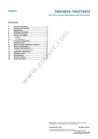 74HC4514DB Datasheet Page 19