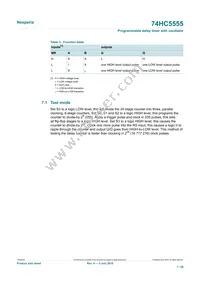 74HC5555D Datasheet Page 7