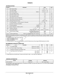 74HC574DTR2G Datasheet Page 3