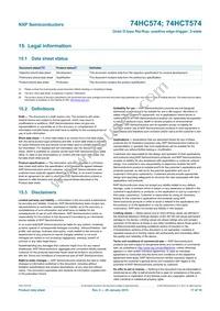 74HC574N Datasheet Page 17