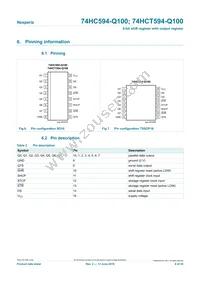 74HC594D-Q100 Datasheet Page 4