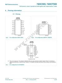 74HC595N Datasheet Page 4