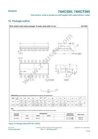 74HC595PW/AUJ Datasheet Page 15