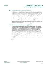 74HC6323AD Datasheet Page 15