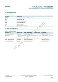 74HC6323AD Datasheet Page 19