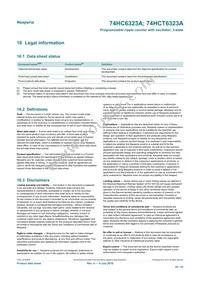 74HC6323AD Datasheet Page 20