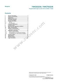 74HC6323AD Datasheet Page 22