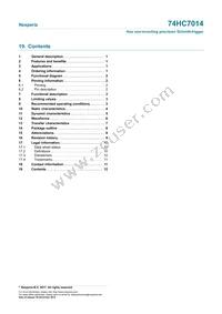 74HC7014D Datasheet Page 12