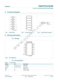 74HC7014D-Q100J Datasheet Page 2