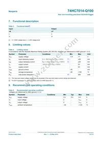 74HC7014D-Q100J Datasheet Page 3