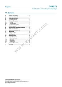 74HC73DB Datasheet Page 16