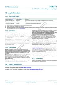 74HC73N Datasheet Page 15