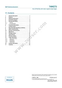 74HC73N Datasheet Page 16