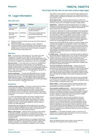 74HC74D/AUJ Datasheet Page 17